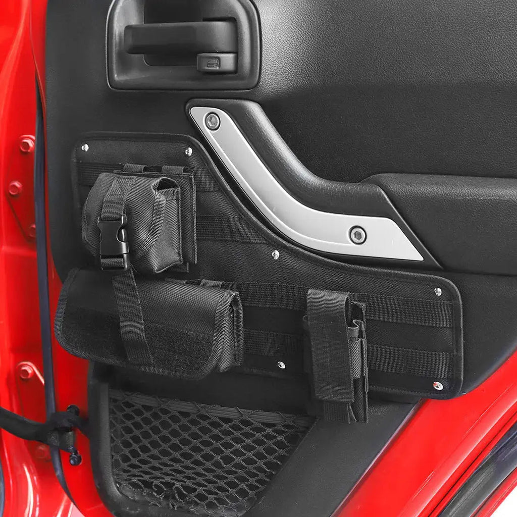 For 2011-2018 Jeep Wrangler JK 4-Door Version Front Rear Car Door Multifunction Tactical Hanging Board