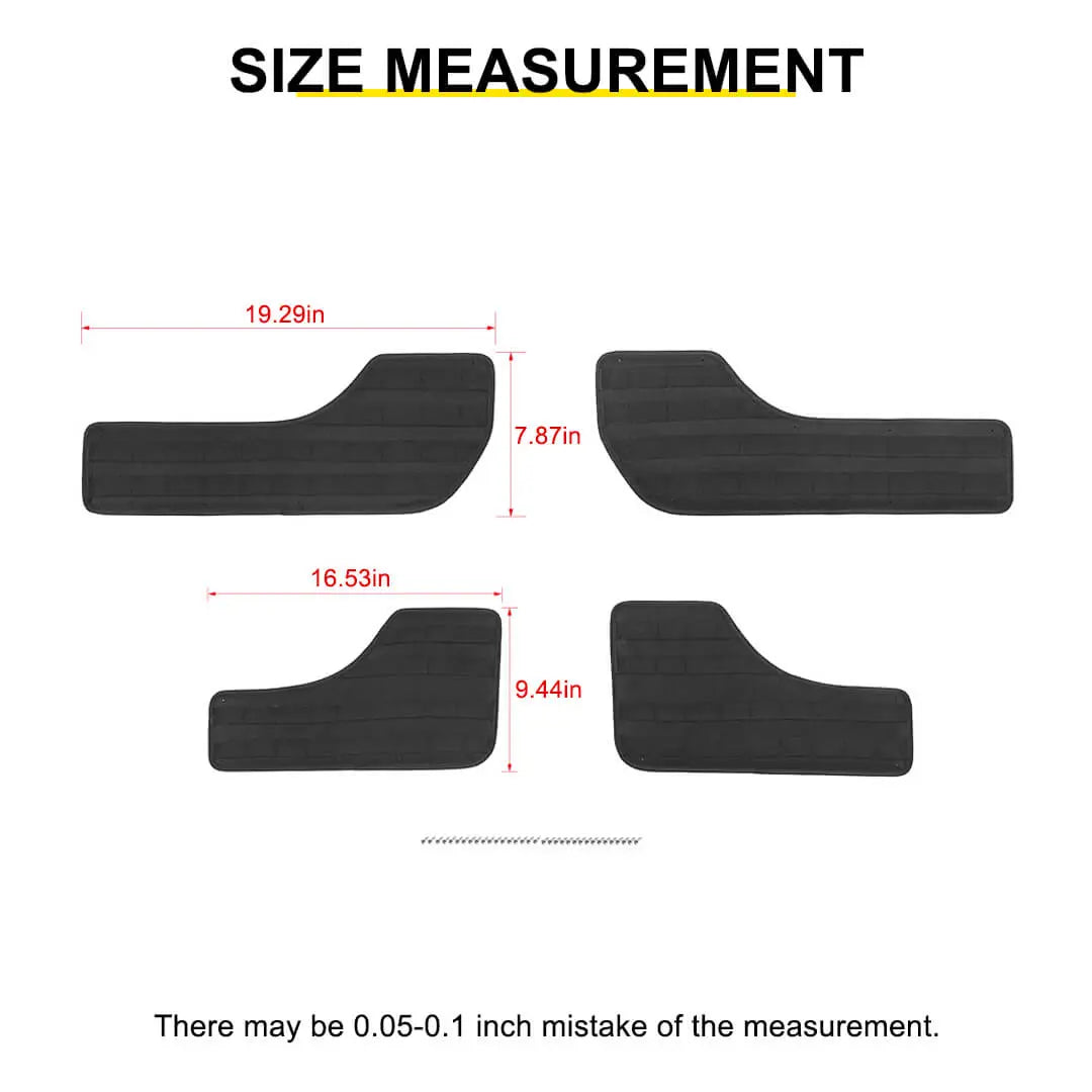 For 2011-2018 Jeep Wrangler JK 4-Door Version Front Rear Car Door Multifunction Tactical Hanging Board