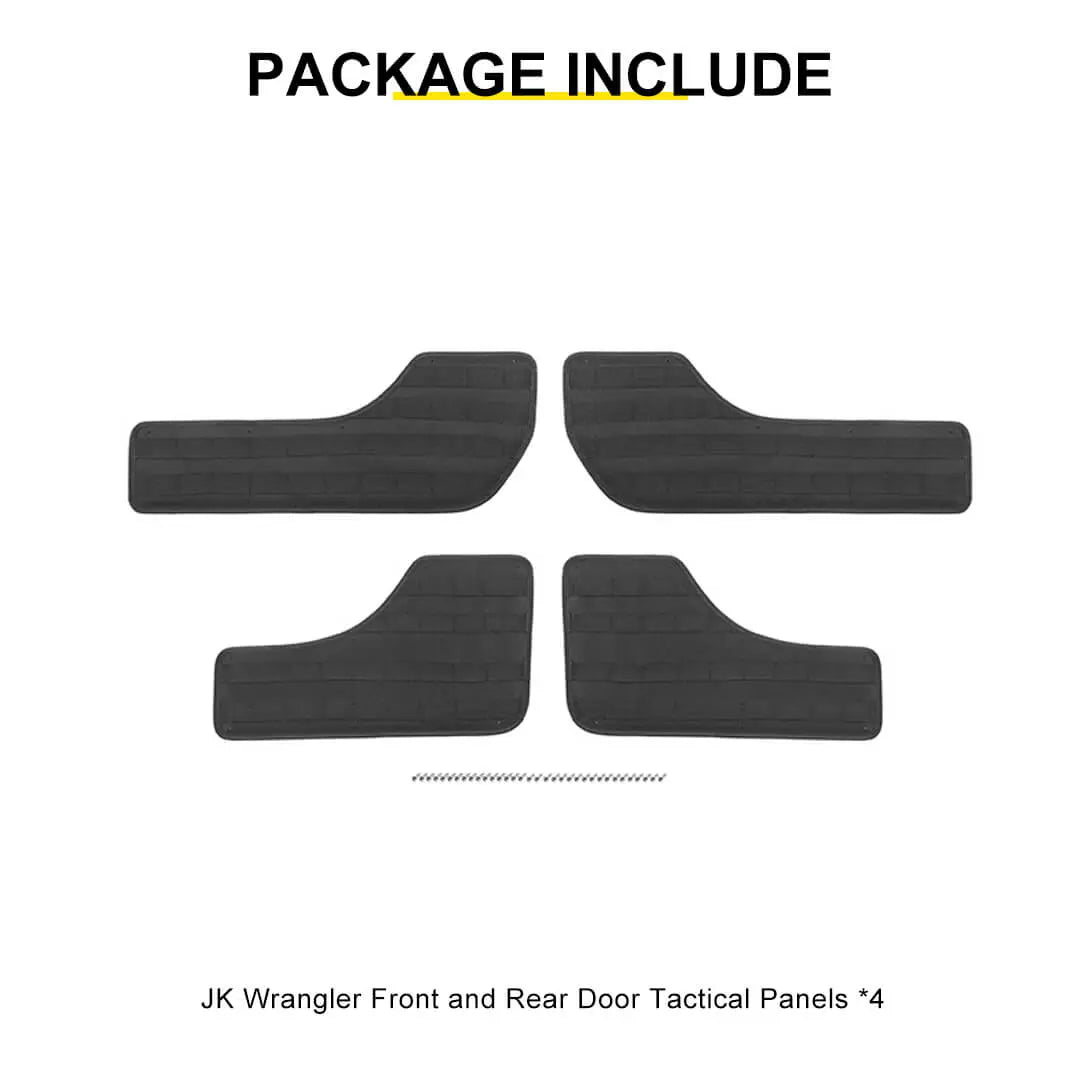 For 2011-2018 Jeep Wrangler JK 4-Door Version Front Rear Car Door Multifunction Tactical Hanging Board