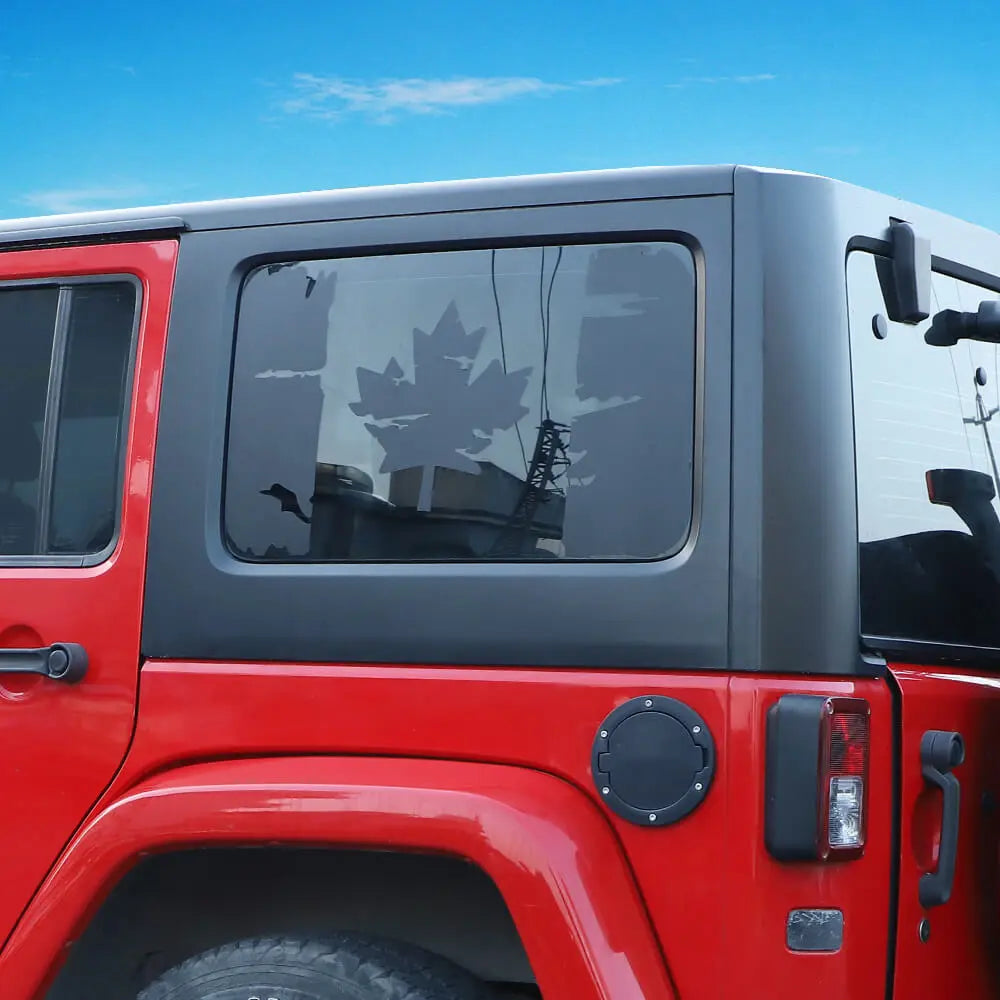 For 2011-2018 Jeep Wrangler JK 4Door Window Decal Rear Window Sticker Canada Flag