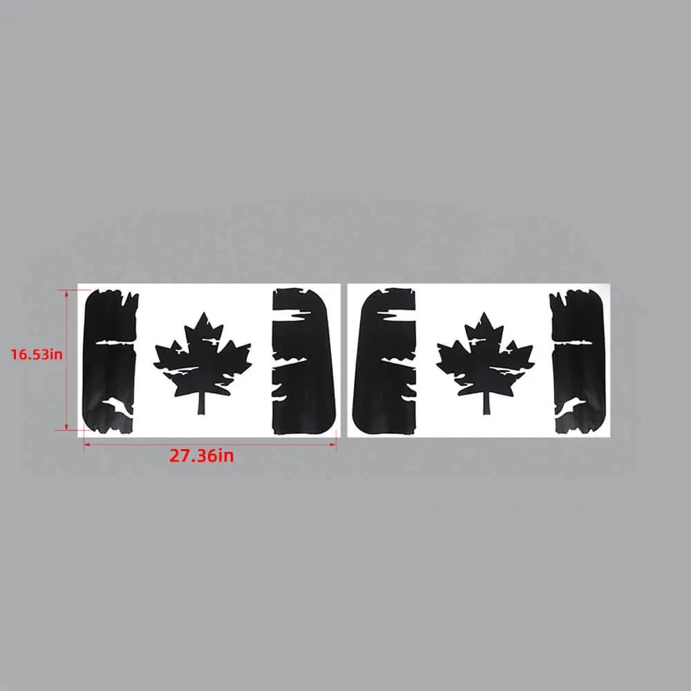 For 2011-2018 Jeep Wrangler JK 4Door Window Decal Rear Window Sticker Canada Flag