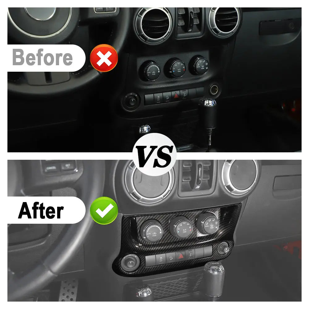 For 2011-2018 Jeep Wrangler JK Air Conditioning Switch Panel Cover Trim