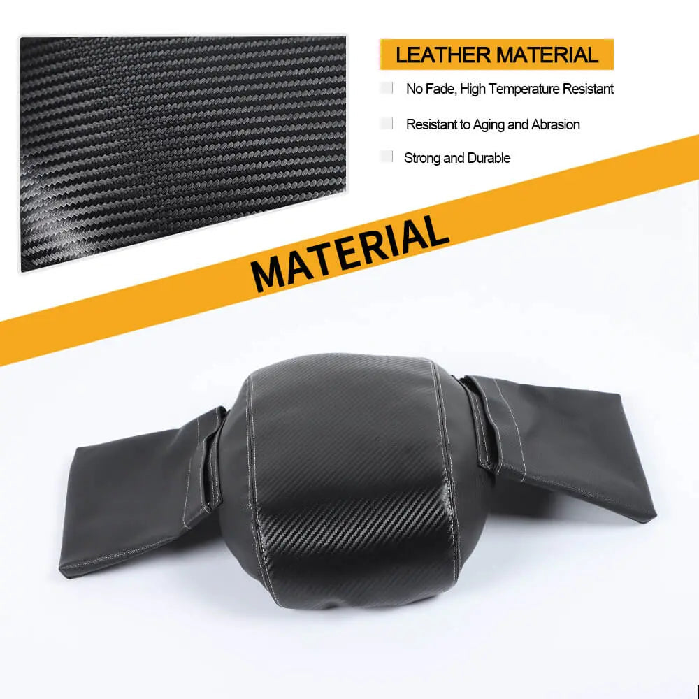 For 2011-2018 Jeep Wrangler JK Center Armrest Box Cover Leather Pad with Storage Bag