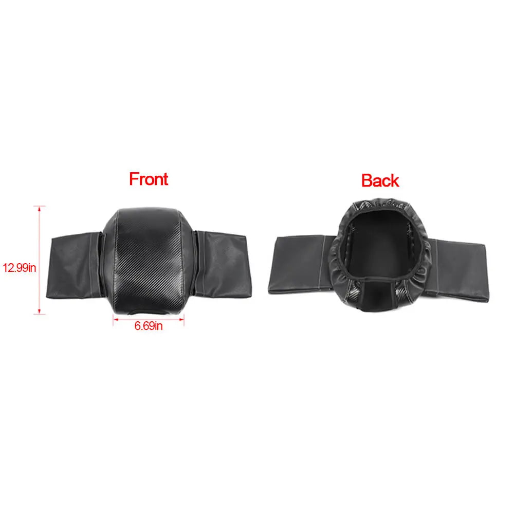 For 2011-2018 Jeep Wrangler JK Center Armrest Box Cover Leather Pad with Storage Bag