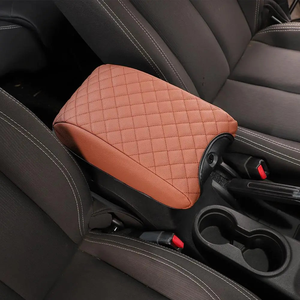 For 2011-2018 Jeep Wrangler JK Center Armrest Box Leather Case