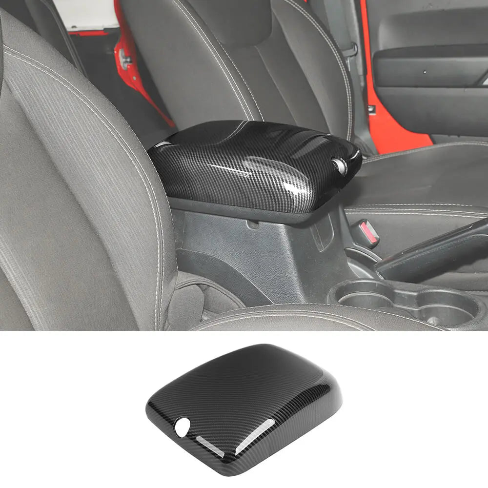 For 2011-2018 Jeep Wrangler JK Center Console Armrest Box Pad Cover Trim Decor
