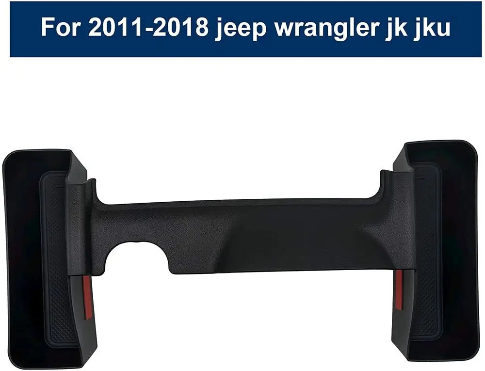 For 2011-2018 Jeep Wrangler JK Center Console Gear Shift Side Storage Box Black-Not Fit Manual Transmission