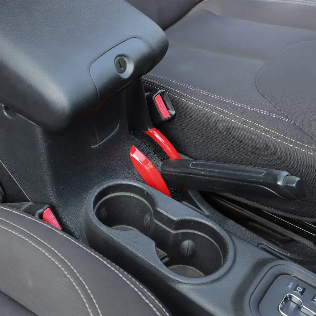 For 2011-2018 Jeep Wrangler JK Center Console Hand Brake Cover Trim（2 pcs）