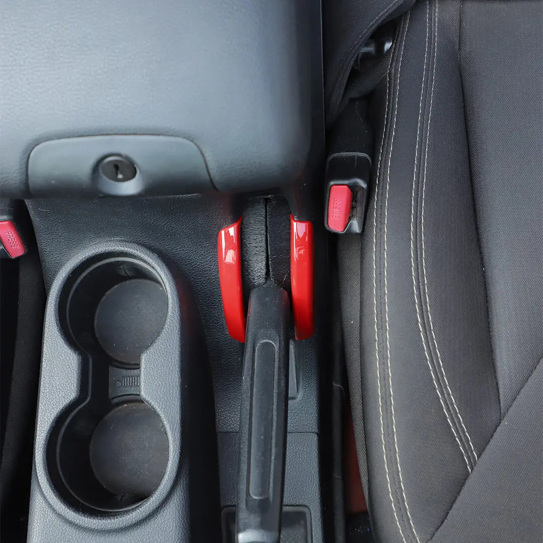 For 2011-2018 Jeep Wrangler JK Center Console Hand Brake Cover Trim（2 pcs）