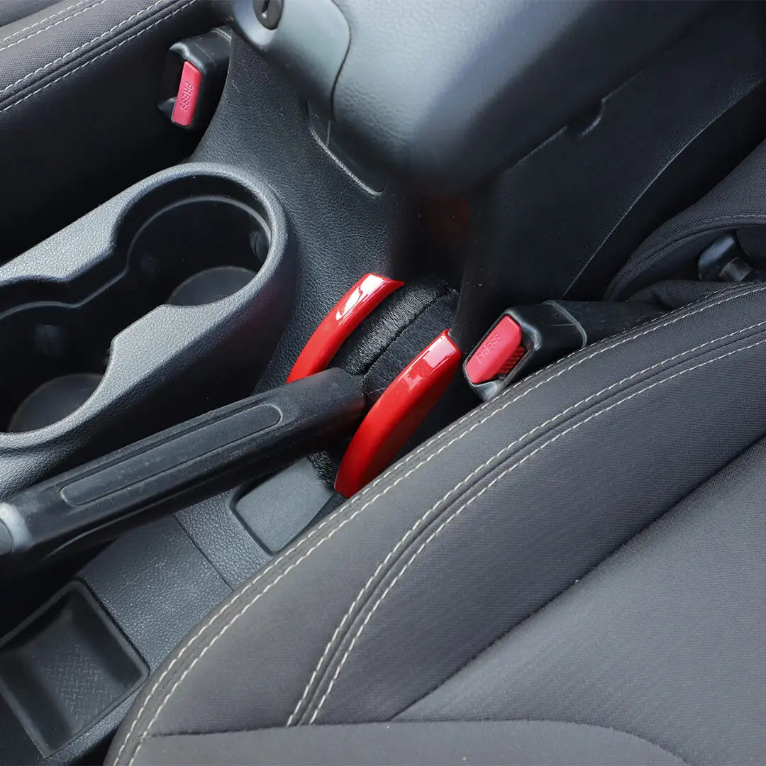 For 2011-2018 Jeep Wrangler JK Center Console Hand Brake Cover Trim（2 pcs）