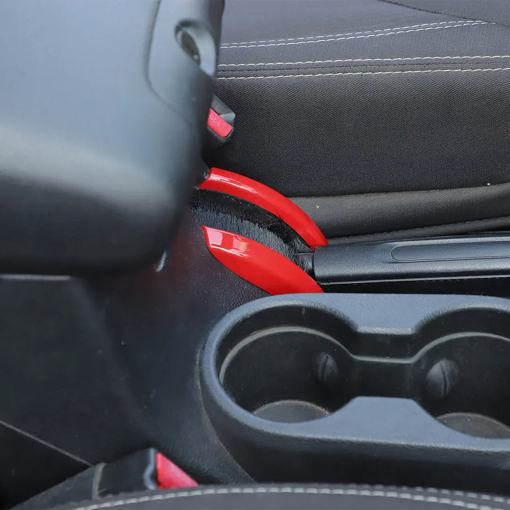 For 2011-2018 Jeep Wrangler JK Center Console Hand Brake Cover Trim（2 pcs）