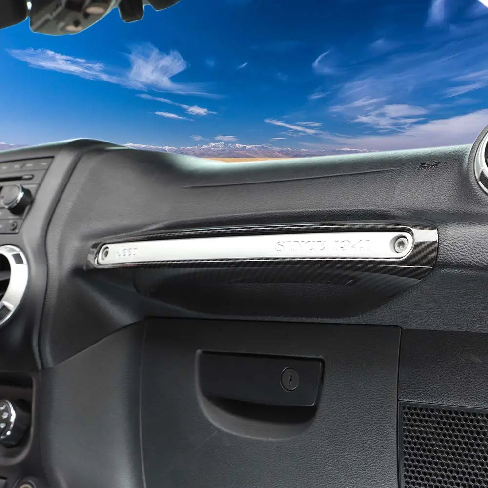 For 2011-2018 Jeep Wrangler JK Copilot Handle Decor Cover Trim Strips