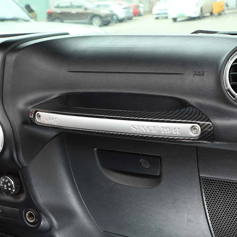 For 2011-2018 Jeep Wrangler JK Copilot Handle Decor Cover Trim Strips