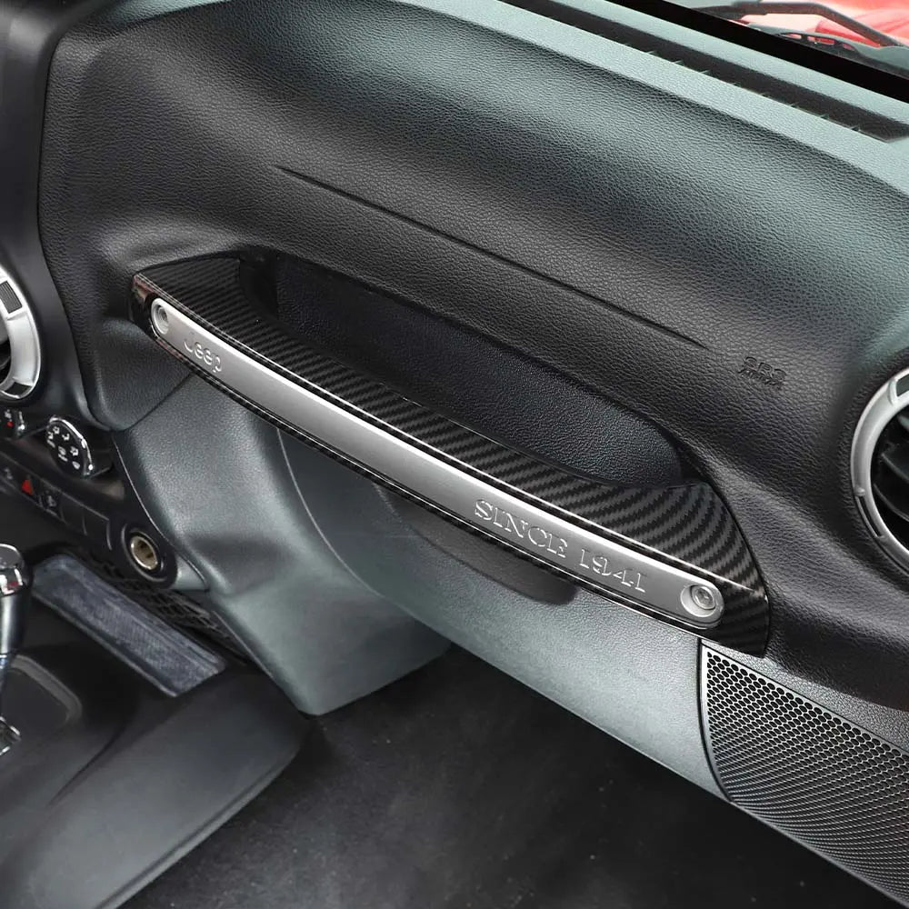 For 2011-2018 Jeep Wrangler JK Copilot Handle Decor Cover Trim Strips