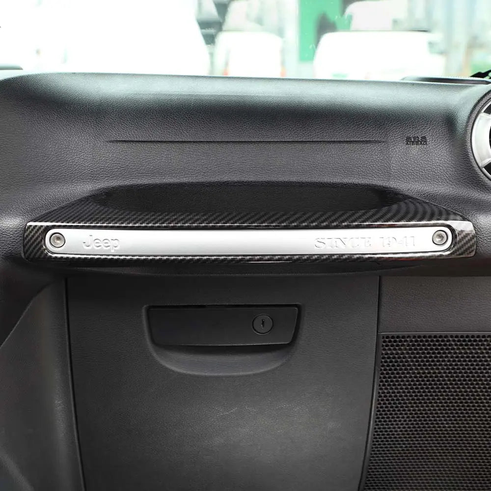 For 2011-2018 Jeep Wrangler JK Copilot Handle Decor Cover Trim Strips