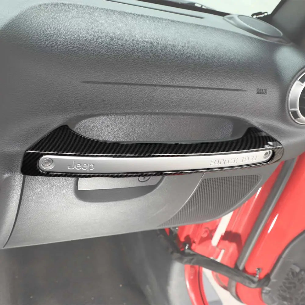 For 2011-2018 Jeep Wrangler JK Copilot Handle Decor Cover Trim Strips