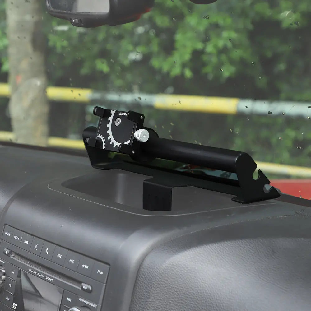 For 2011-2018 Jeep Wrangler JK Dash Mount Phone Bracket Chuck Stainless Steel