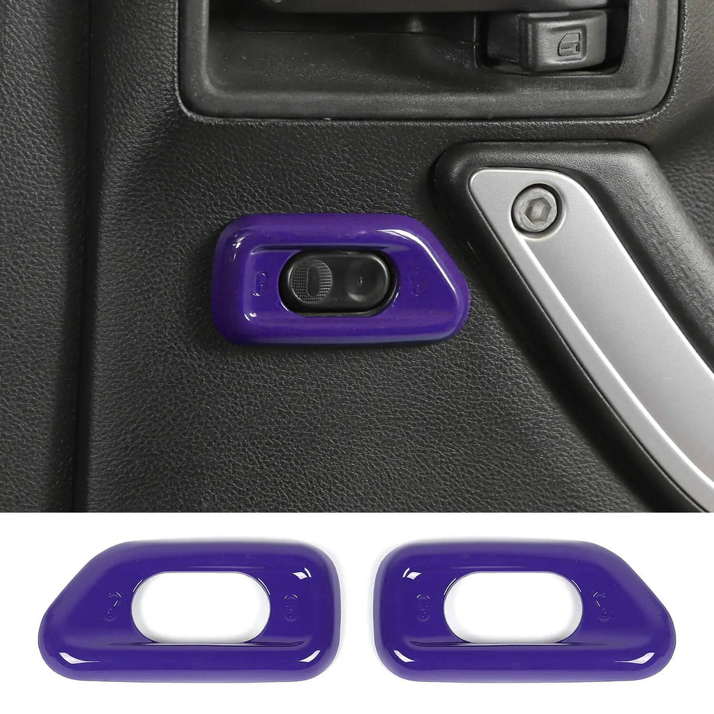 For 2011-2018 Jeep Wrangler JK Door Handle Lock Switch Button Cover Decoration Frame Trim