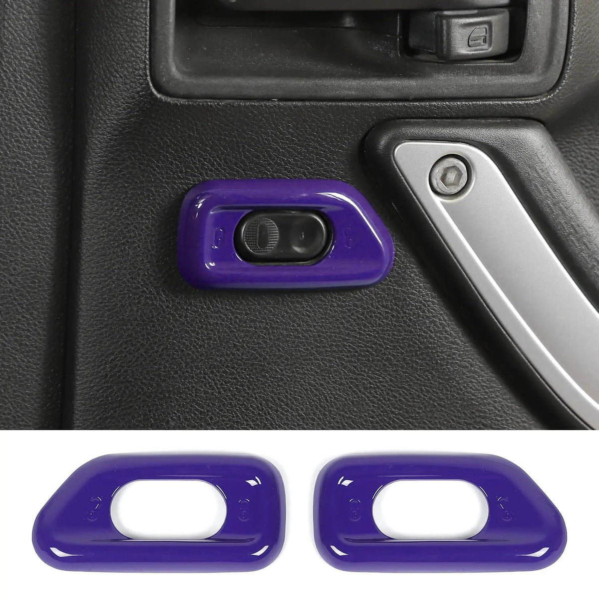 For 2011-2018 Jeep Wrangler JK Door Handle Lock Switch Button Cover Decoration Frame Trim