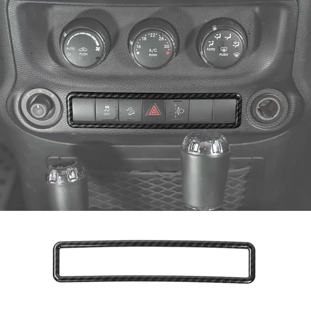 For 2011-2018 Jeep Wrangler JK Emergency Lamp Lights Switch Frame Trim