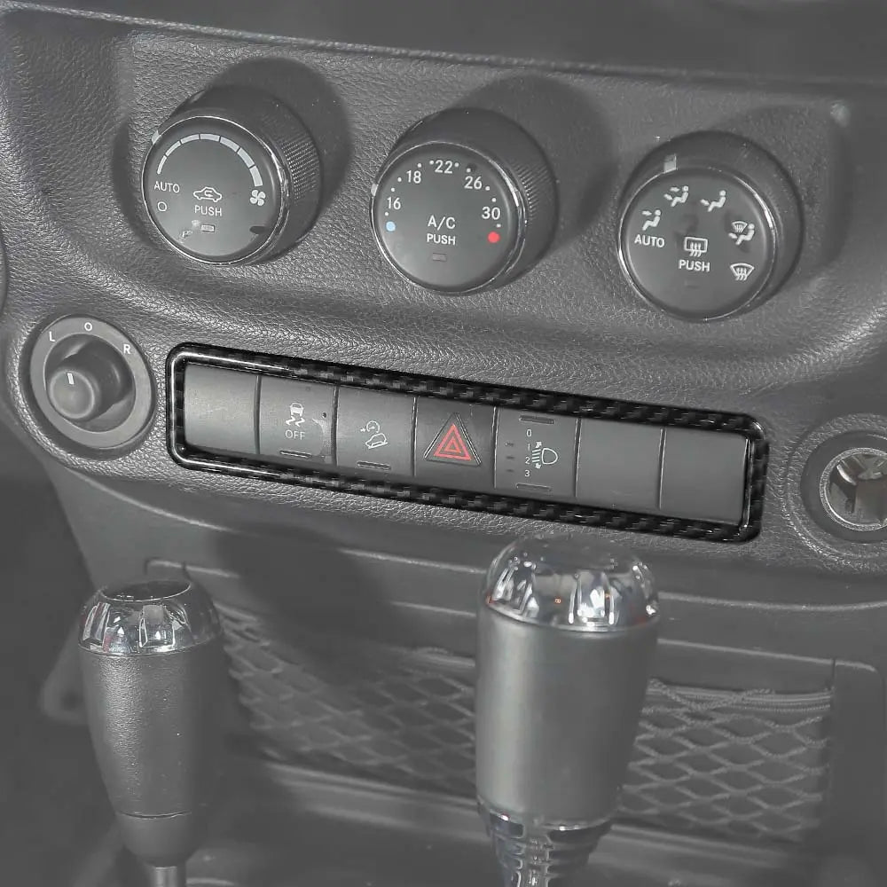 For 2011-2018 Jeep Wrangler JK Emergency Lamp Lights Switch Frame Trim