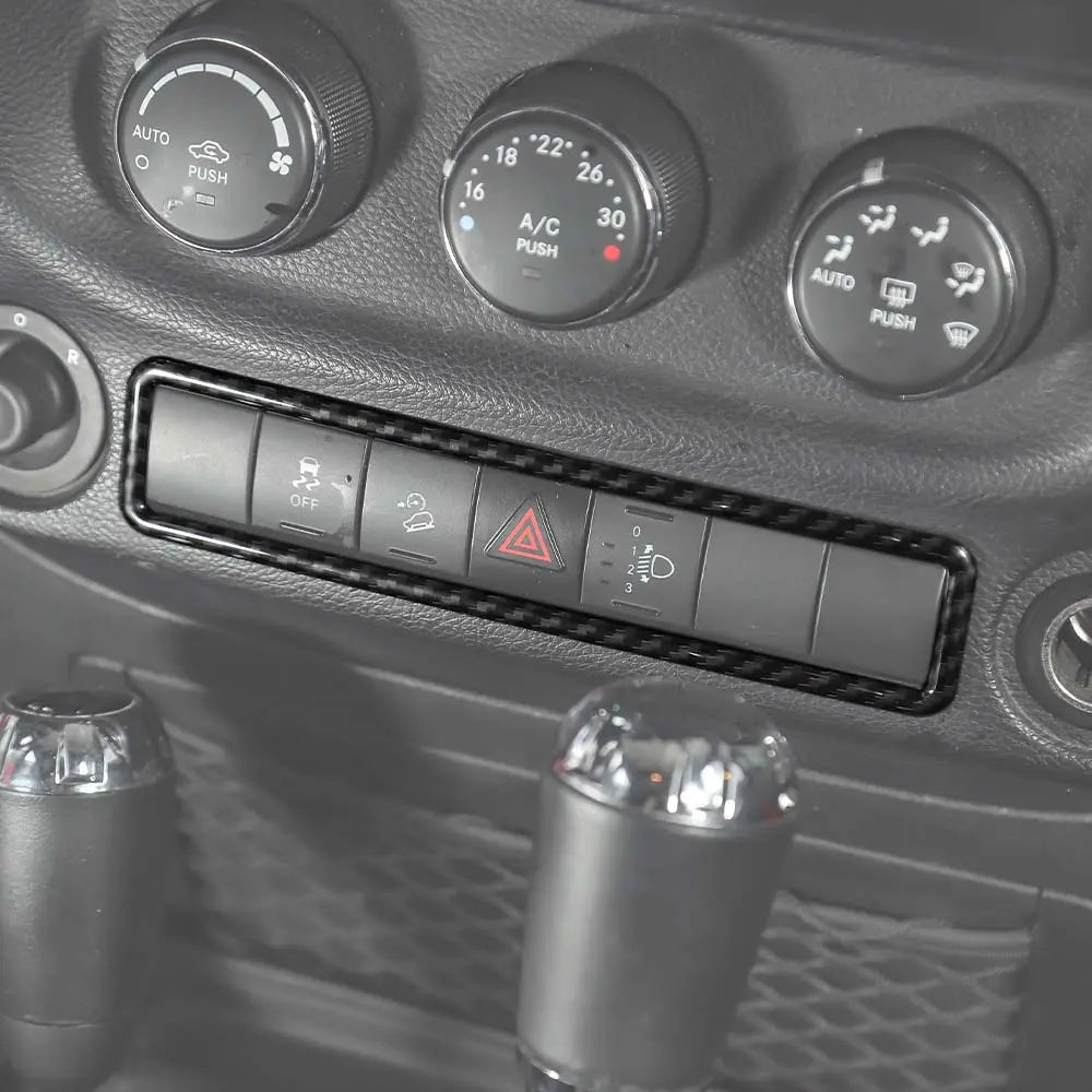 For 2011-2018 Jeep Wrangler JK Emergency Lamp Lights Switch Frame Trim