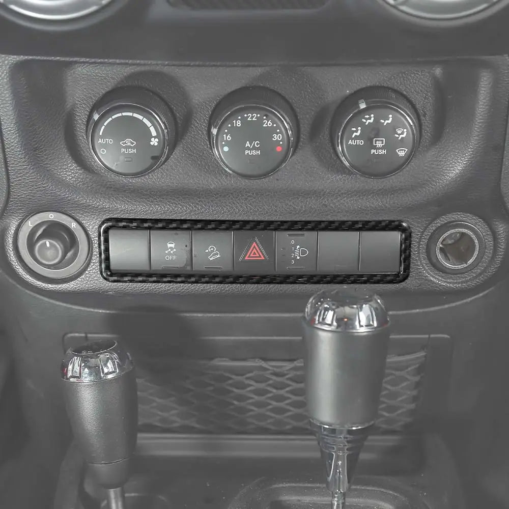 For 2011-2018 Jeep Wrangler JK Emergency Lamp Lights Switch Frame Trim