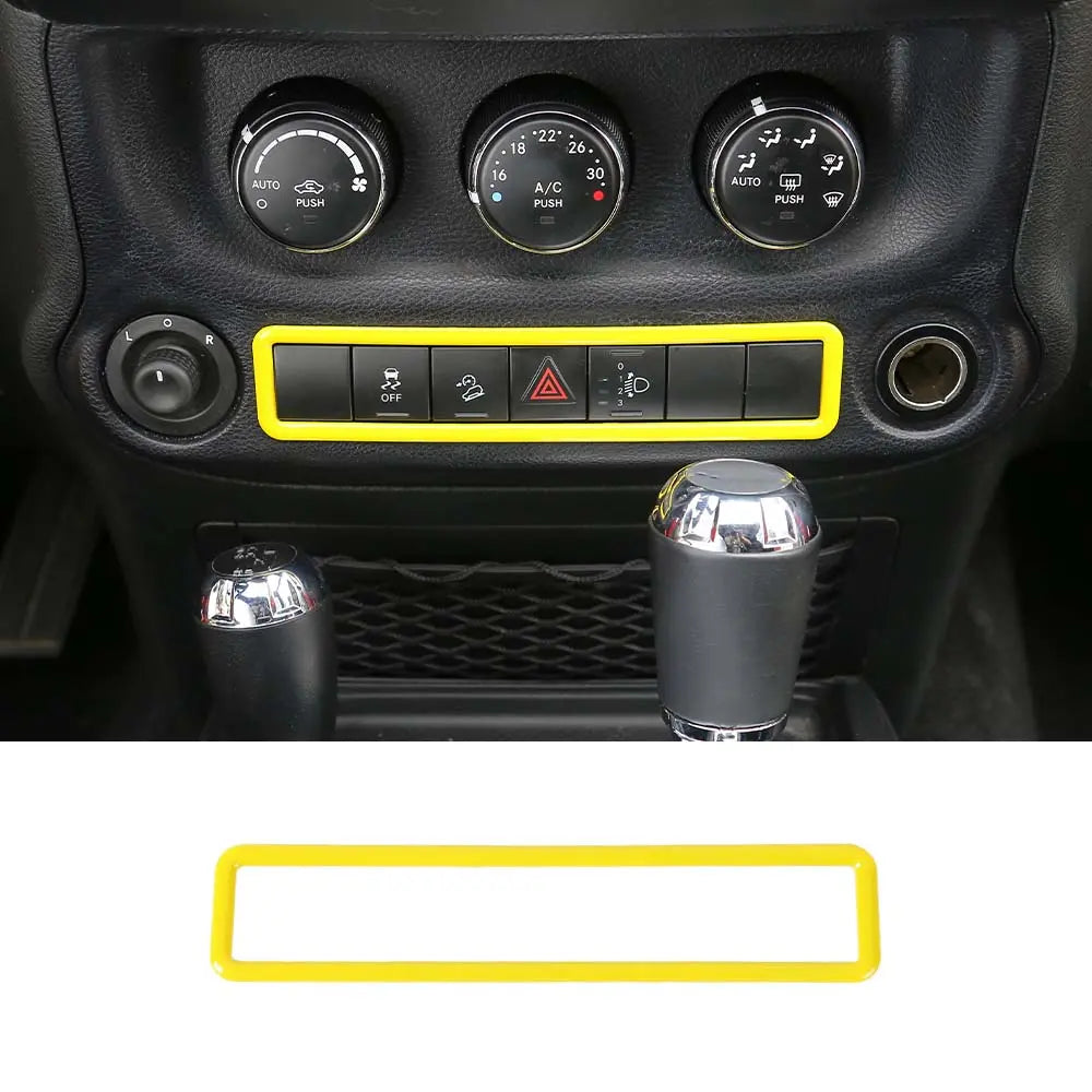 For 2011-2018 Jeep Wrangler JK Emergency Lamp Lights Switch Frame Trim