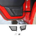 For 2011-2018 Jeep Wrangler JK Front/Rear Door Net Replacement Metal Map Storage Box Door Pocket Organizer