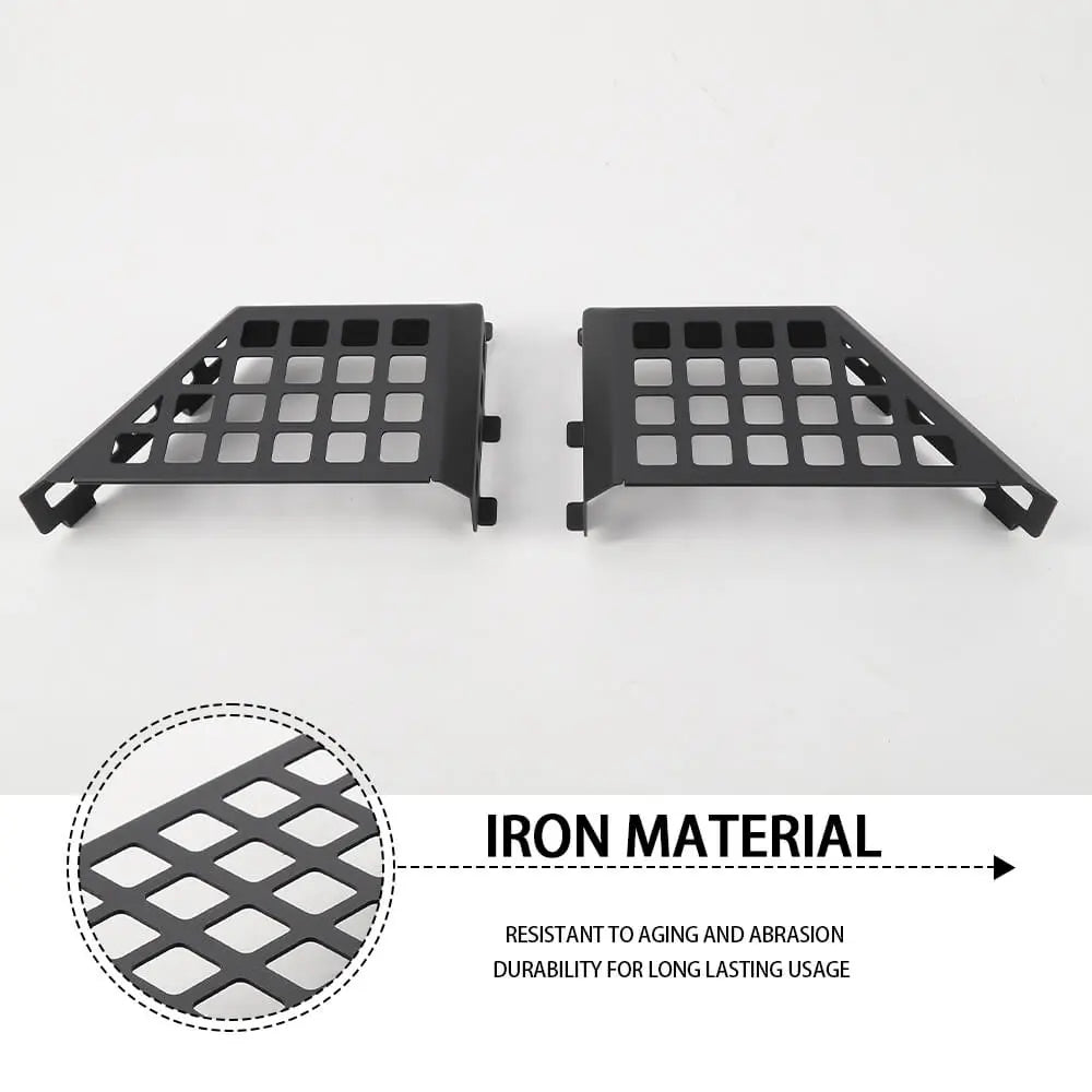 For 2011-2018 Jeep Wrangler JK Front/Rear Door Net Replacement Metal Map Storage Box Door Pocket Organizer