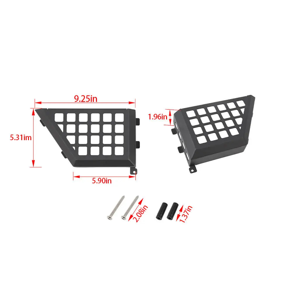 For 2011-2018 Jeep Wrangler JK Front/Rear Door Net Replacement Metal Map Storage Box Door Pocket Organizer