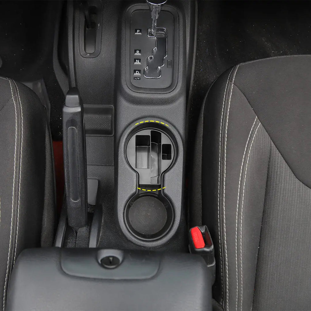 For 2011-2018 Jeep Wrangler JK Interior Center Console Armrest Storage Box Organizer Tray Insert