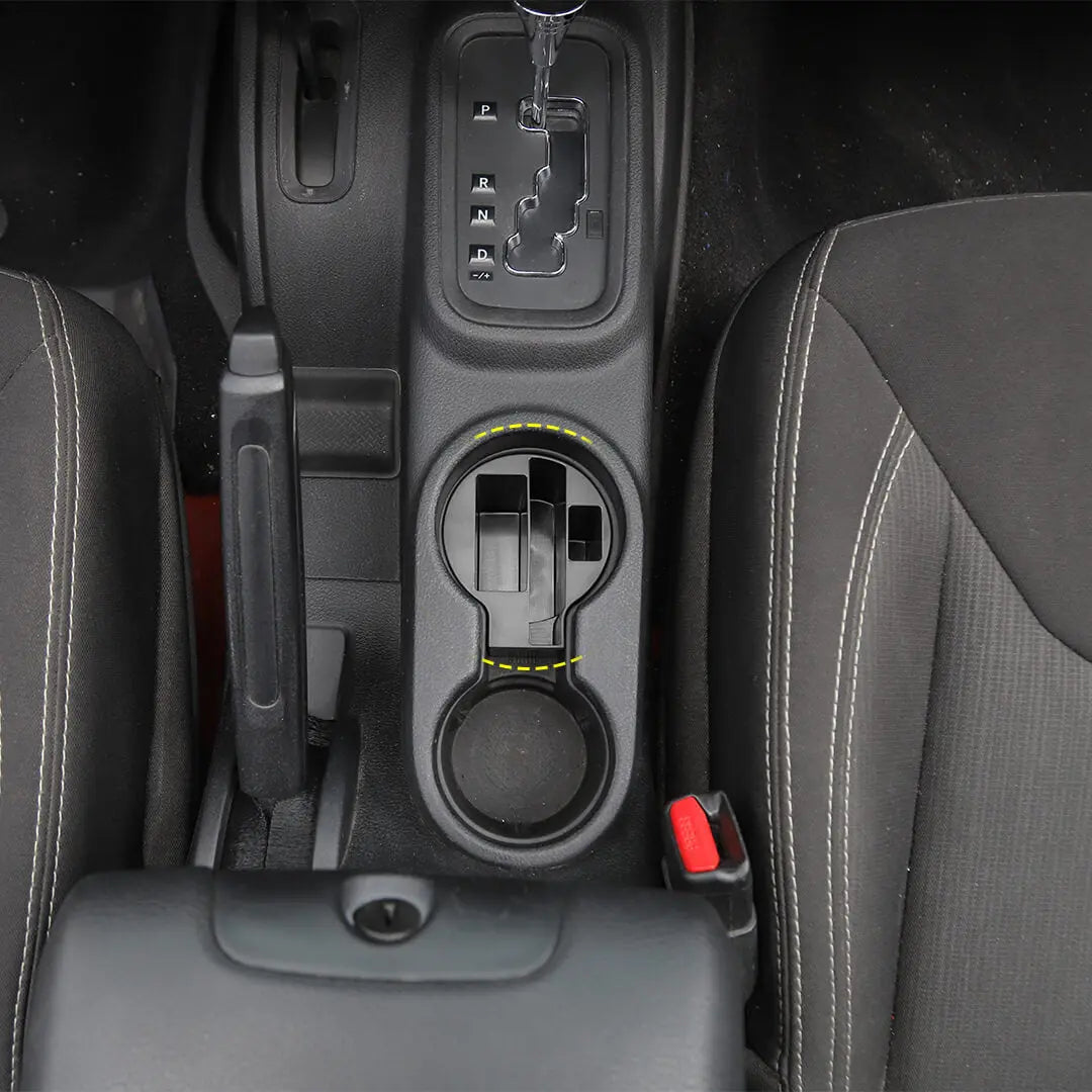 For 2011-2018 Jeep Wrangler JK Interior Center Console Armrest Storage Box Organizer Tray Insert