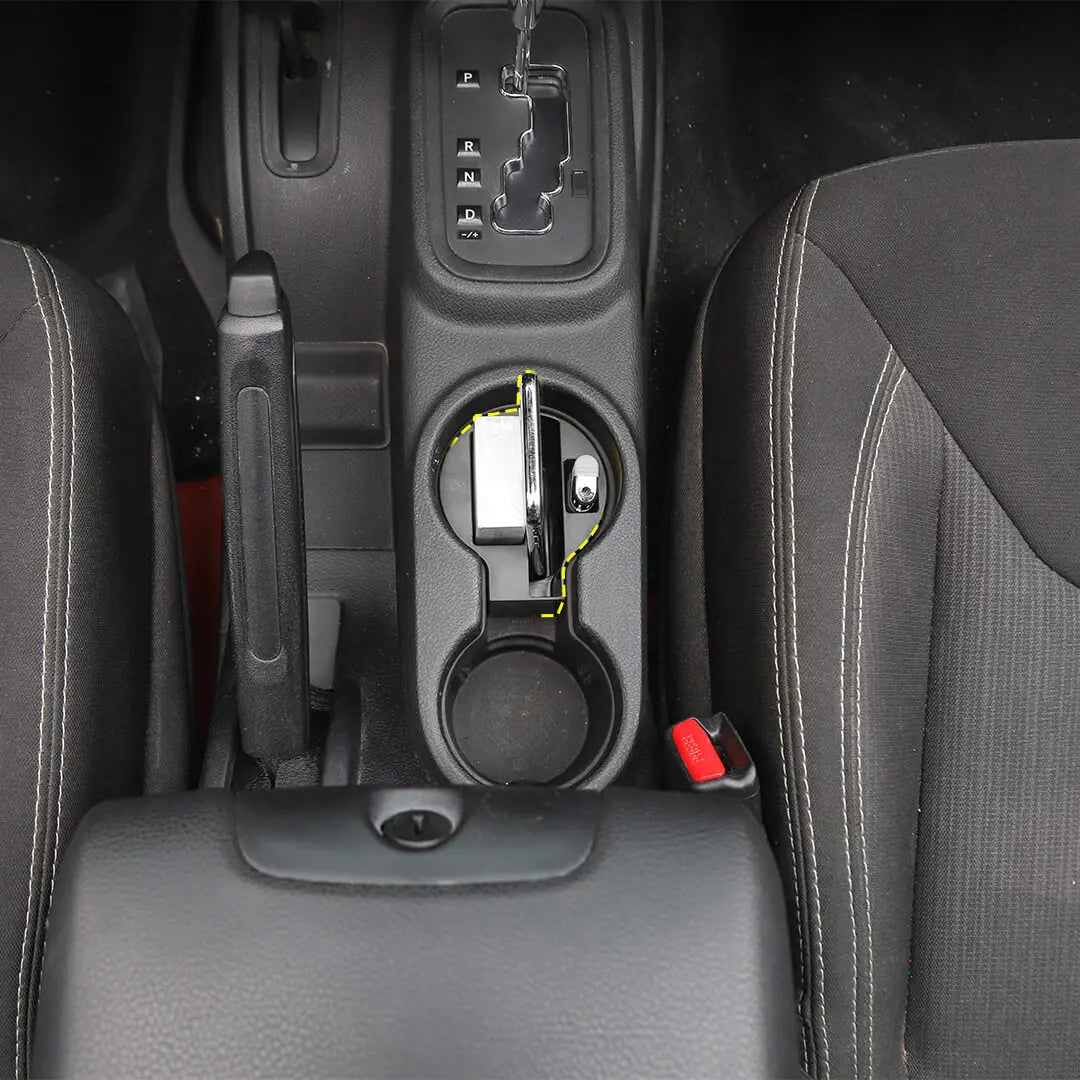 For 2011-2018 Jeep Wrangler JK Interior Center Console Armrest Storage Box Organizer Tray Insert
