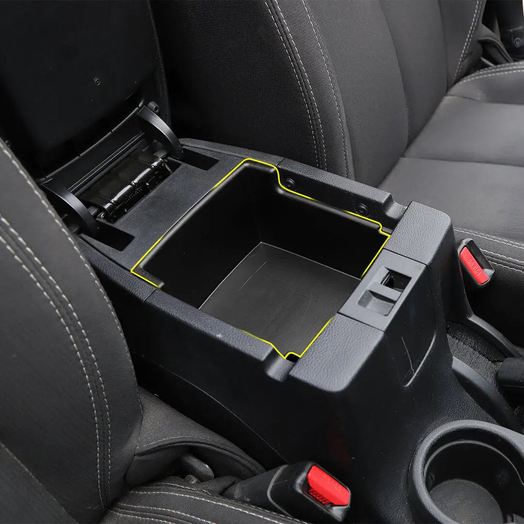 For 2011-2018 Jeep Wrangler JK Interior Center Console Armrest Storage Box Organizer Tray Insert
