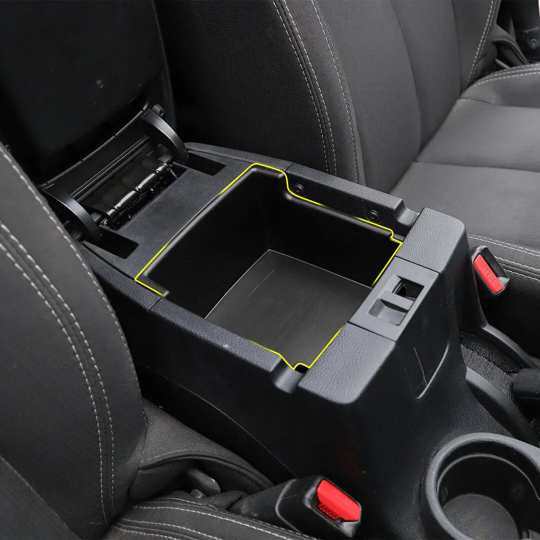For 2011-2018 Jeep Wrangler JK Interior Center Console Armrest Storage Box Organizer Tray Insert