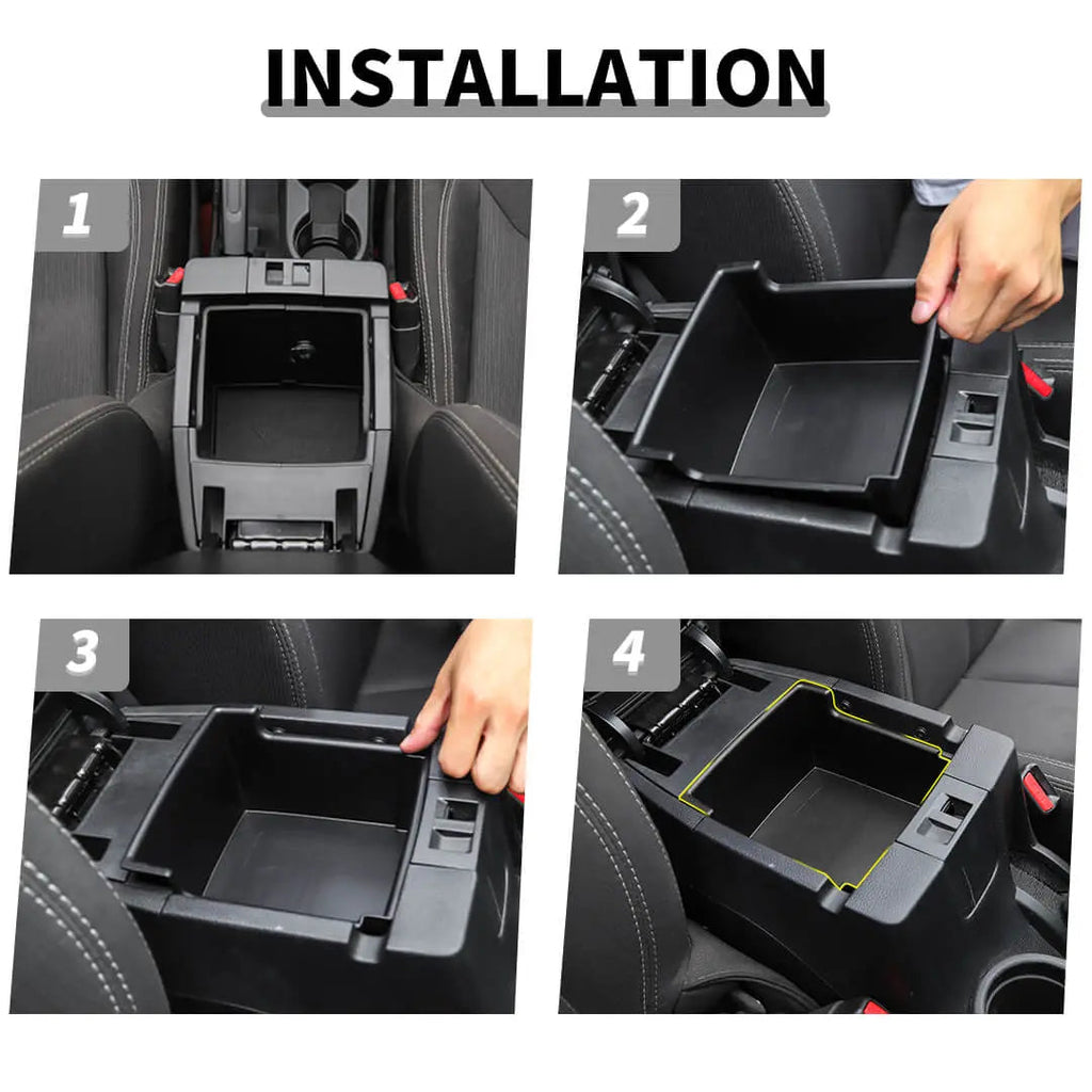For 2011-2018 Jeep Wrangler JK Interior Center Console Armrest Storage Box Organizer Tray Insert