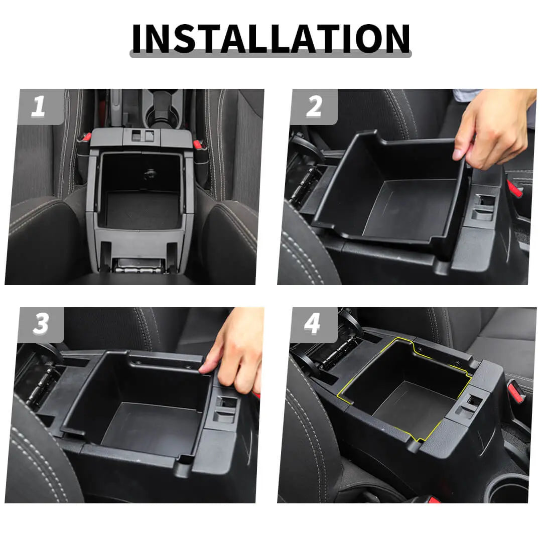For 2011-2018 Jeep Wrangler JK Interior Center Console Armrest Storage Box Organizer Tray Insert