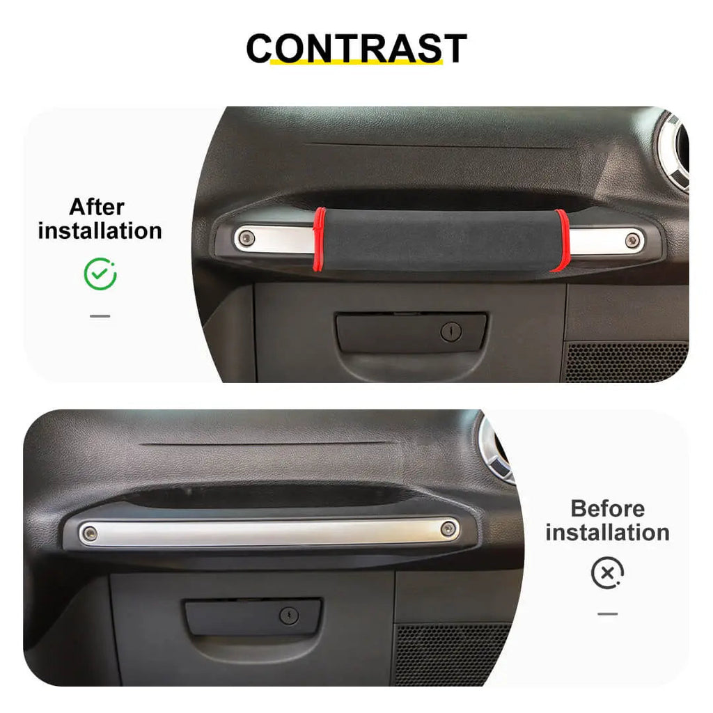 For 2011-2018 Jeep Wrangler JK Interior Co-pilot Grab Handles Protection Cover