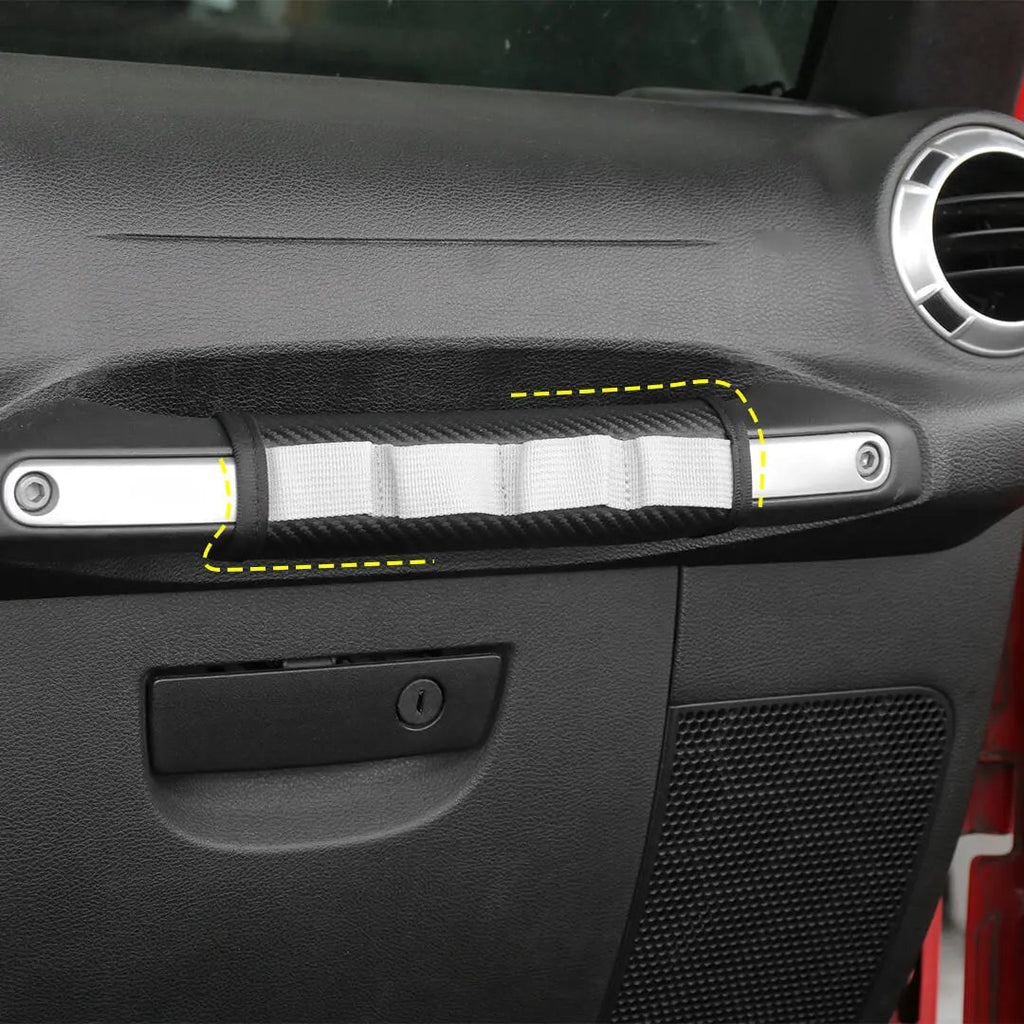 For 2011-2018 Jeep Wrangler JK Interior Co-pilot Grab Handles Protection Cover