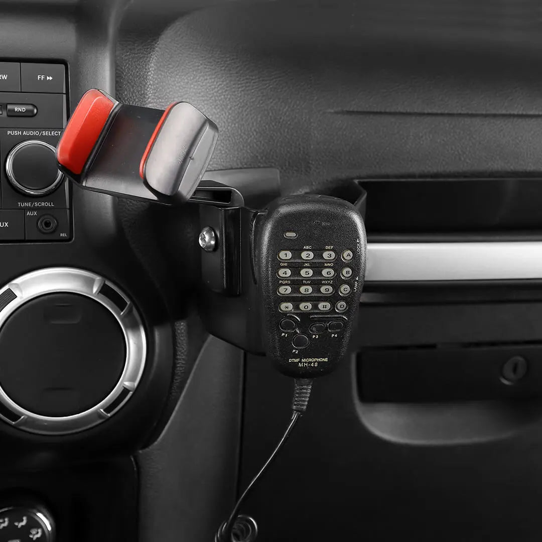 For 2011-2018 Jeep Wrangler JK Interior Co-pilot Handle Storage Box Mount Phone Holder