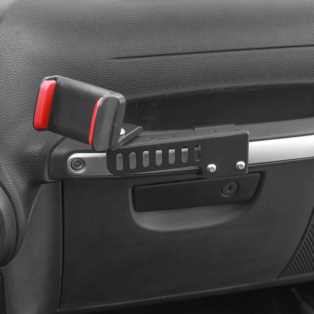 For 2011-2018 Jeep Wrangler JK Interior Copilot Armrest Handle Phone Holder Mount Stand