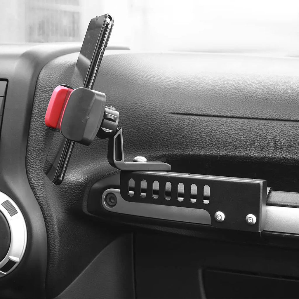 For 2011-2018 Jeep Wrangler JK Interior Copilot Armrest Handle Phone Holder Mount Stand