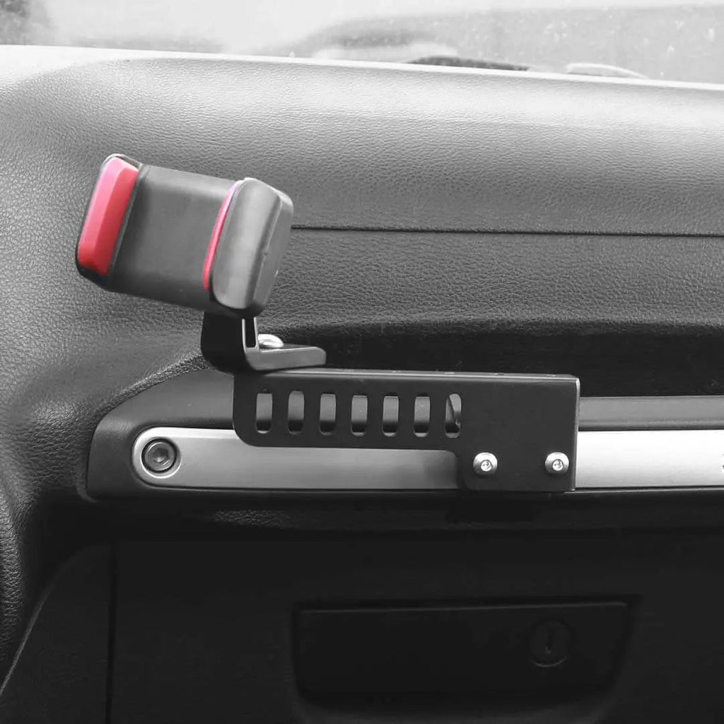 For 2011-2018 Jeep Wrangler JK Interior Copilot Armrest Handle Phone Holder Mount Stand