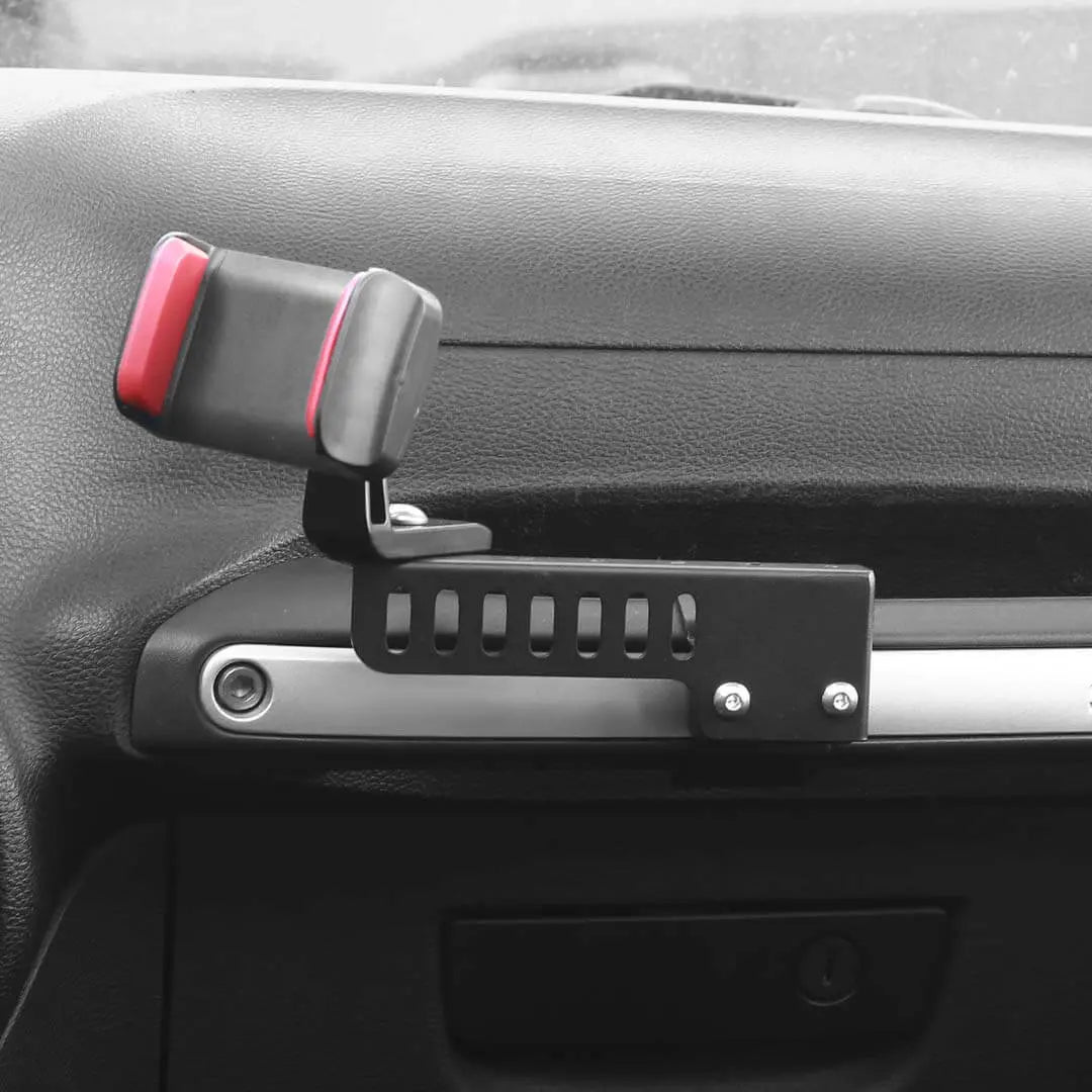 For 2011-2018 Jeep Wrangler JK Interior Copilot Armrest Handle Phone Holder Mount Stand