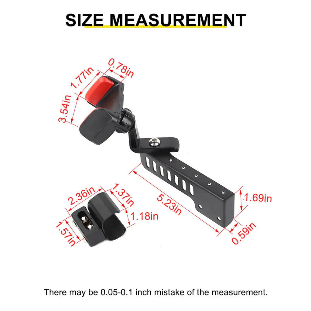 For 2011-2018 Jeep Wrangler JK Interior Copilot Armrest Handle Phone Holder Mount Stand