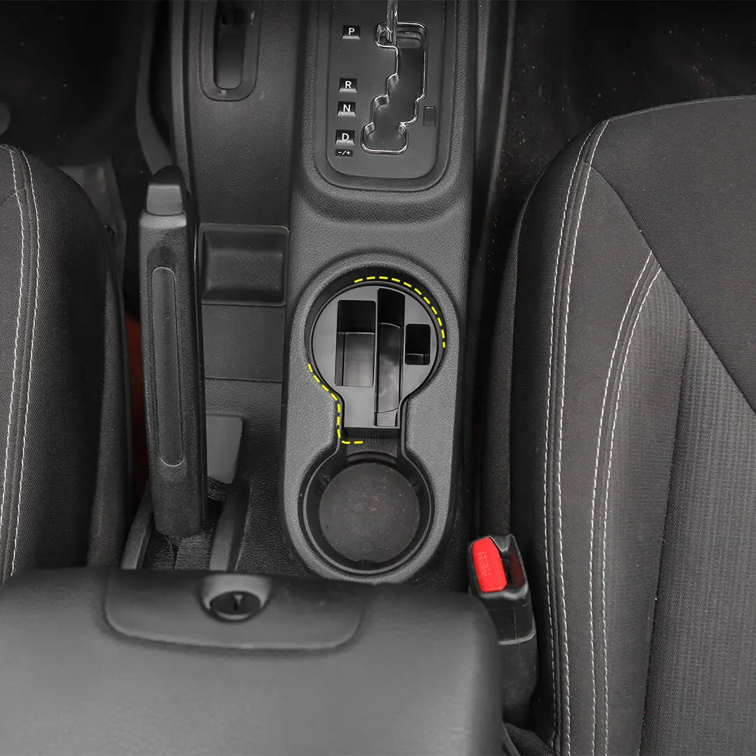For 2011-2018 Jeep Wrangler JK Interior Multifunction Cup Holder Storage Box Accessories