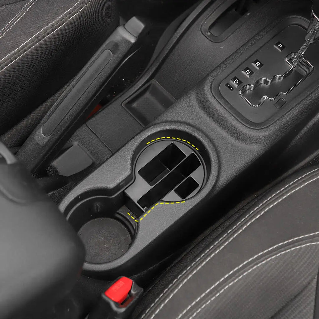 For 2011-2018 Jeep Wrangler JK Interior Multifunction Cup Holder Storage Box Accessories