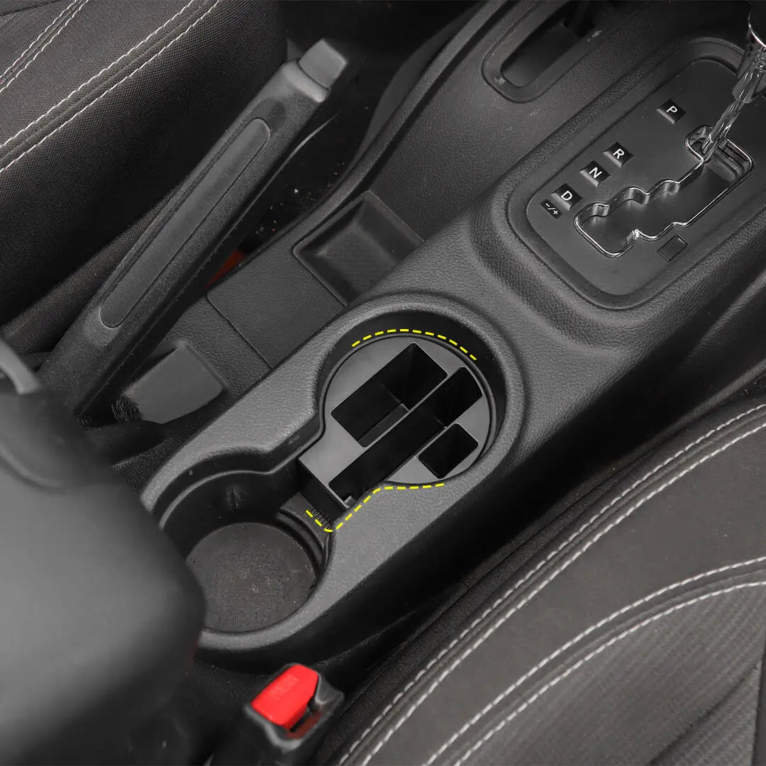 For 2011-2018 Jeep Wrangler JK Interior Multifunction Cup Holder Storage Box Accessories