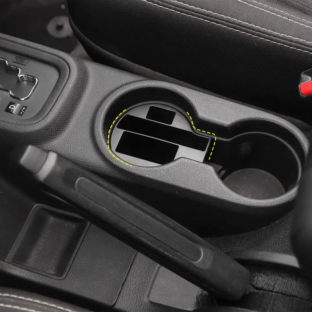 For 2011-2018 Jeep Wrangler JK Interior Multifunction Cup Holder Storage Box Accessories